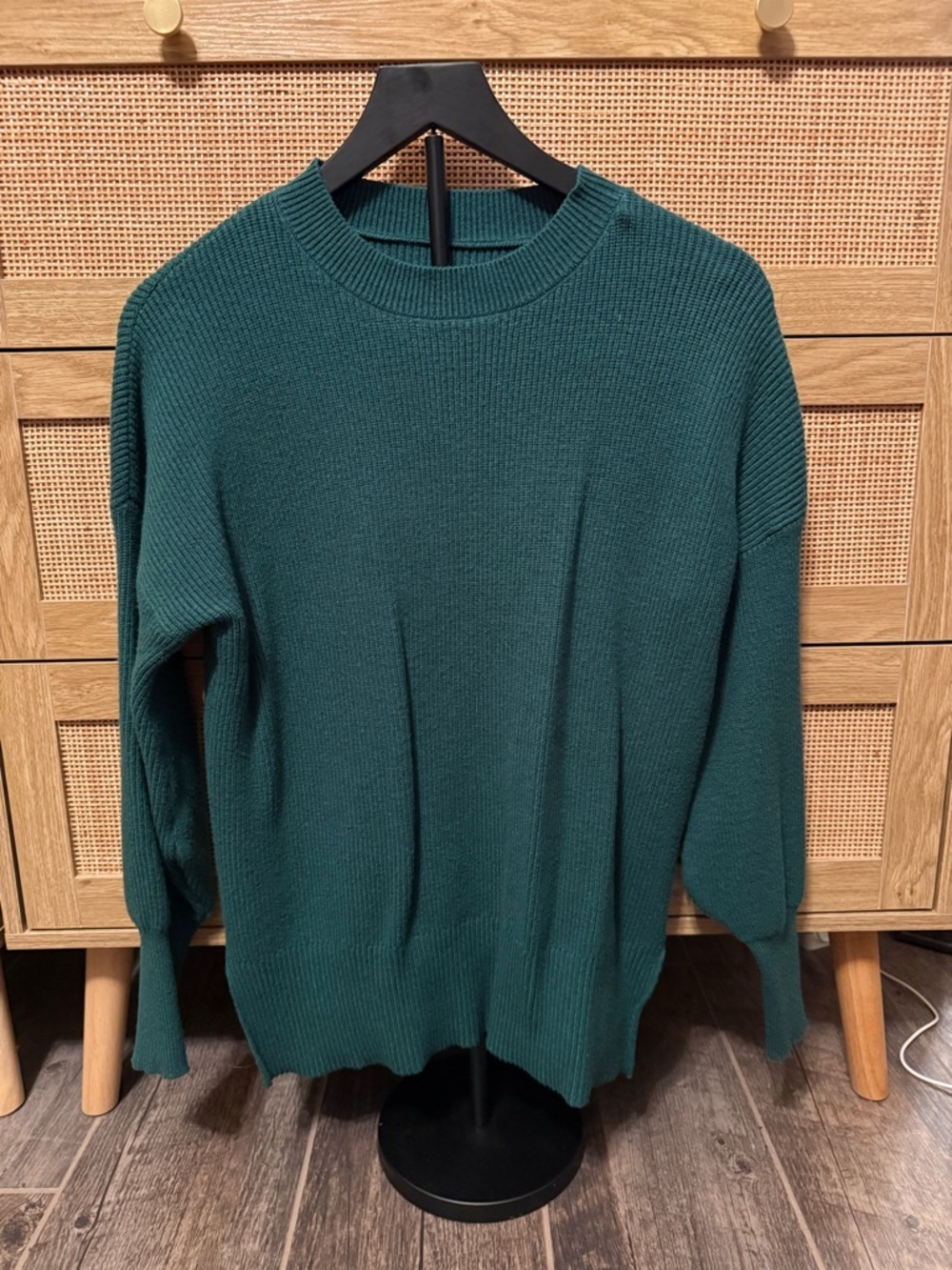 Crewneck Sweater - Deep Teal Green